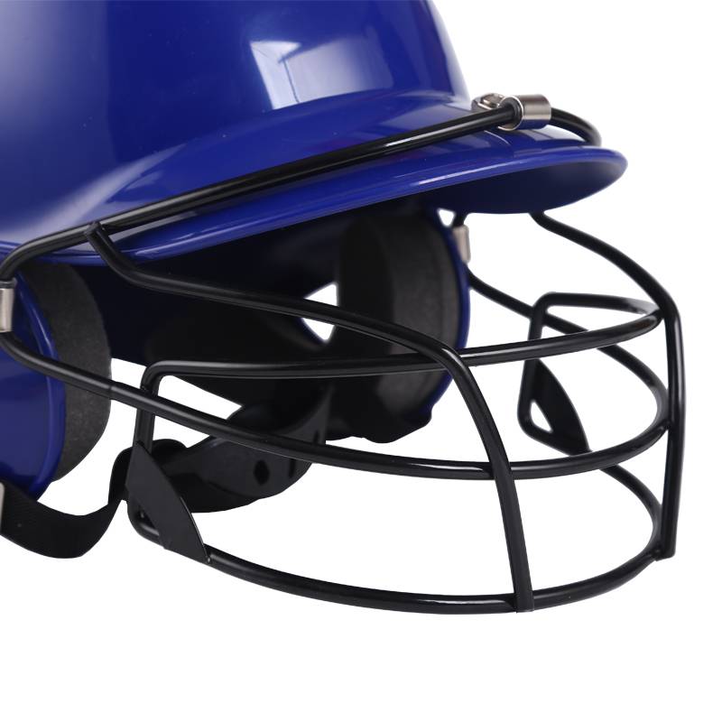 Professional baseball helmet strike the helmet double -ear baseball helmet wearing mask protective cover head protection face baseball ball