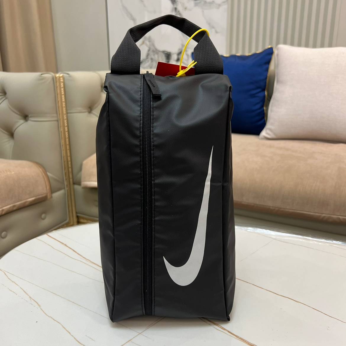 Black football shoes bag