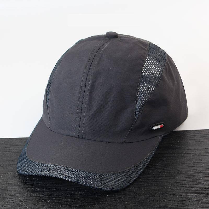 Summer thin sun hat Men's outdoor sports leisure baseball cap Breath short eaves men's peak hat