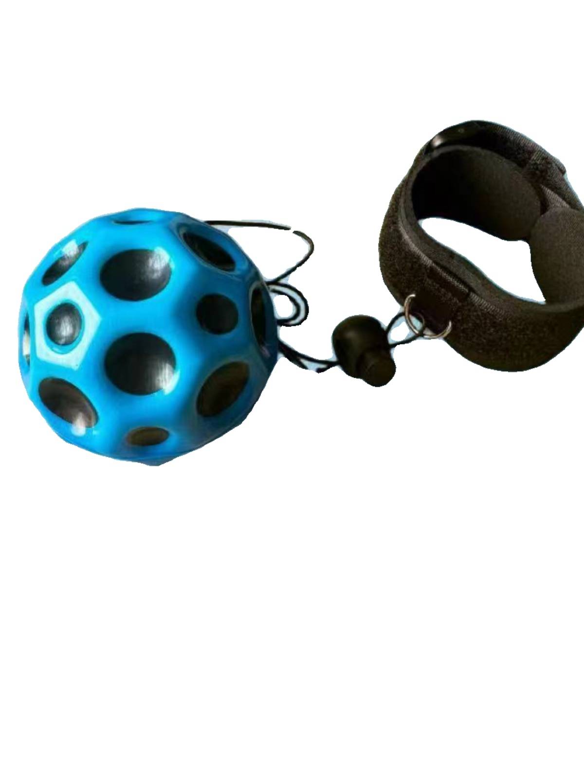 Wrist elastic ball lunar rebound with rope solid children to decompress high space bounce ball outdoor fitness ball PU