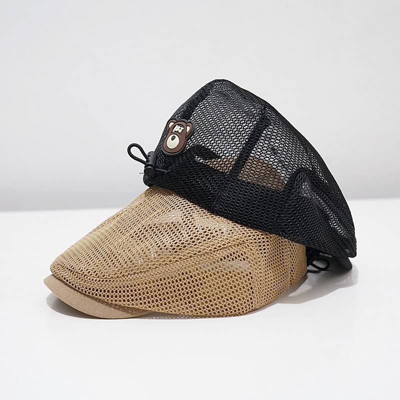 Full network breathable peaked cap, boy Breda hat, children's baseball hat summer shade baby sunscreen hats