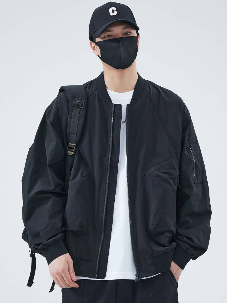 Baseball jacket Men's spring and autumn 2024 new tide loose casual pilot jacket thin summer workers