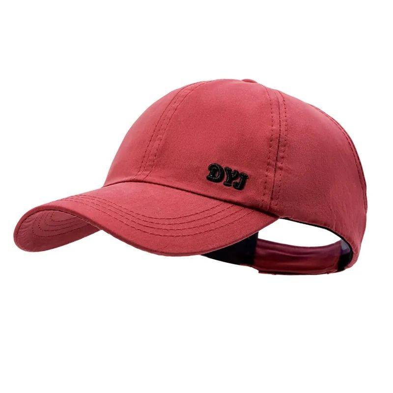 Half -empty top baseball cap girl can ponytails, showing face, duckling hat, duckling hats