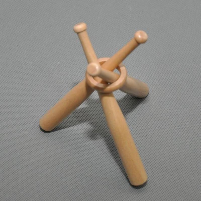 MINI-WOOD-BASED BASEBALL BASE-FORMING L-SHOW BAR DISPLAY