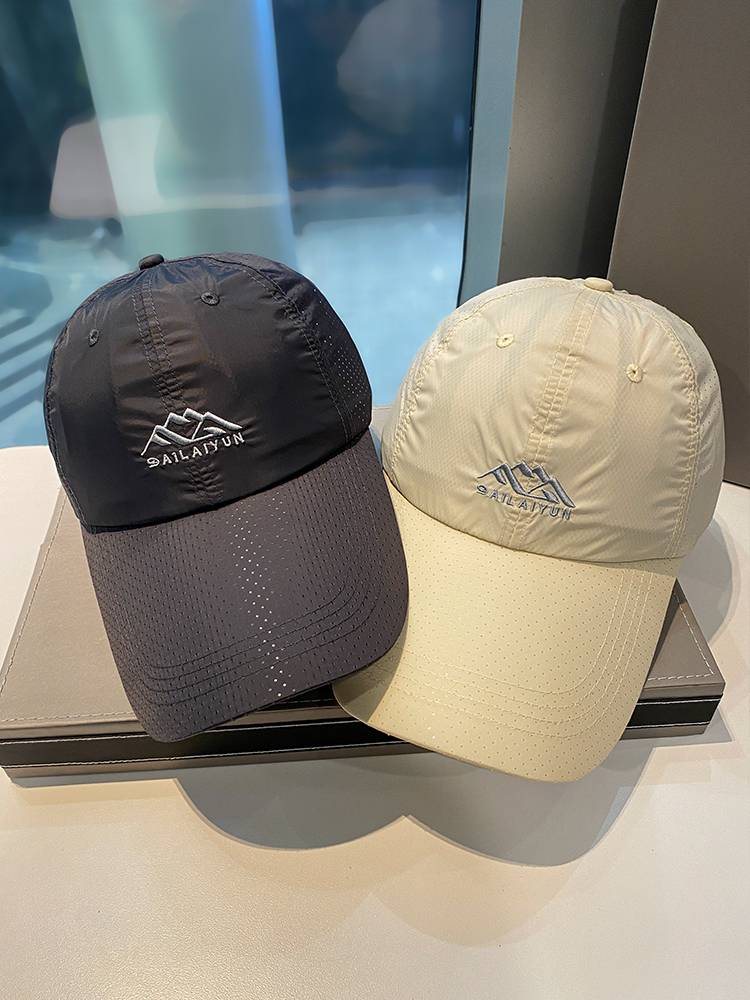 Summer fast -drying baseball hats men and women Korean fashion outdoor sports peaked peaked cap