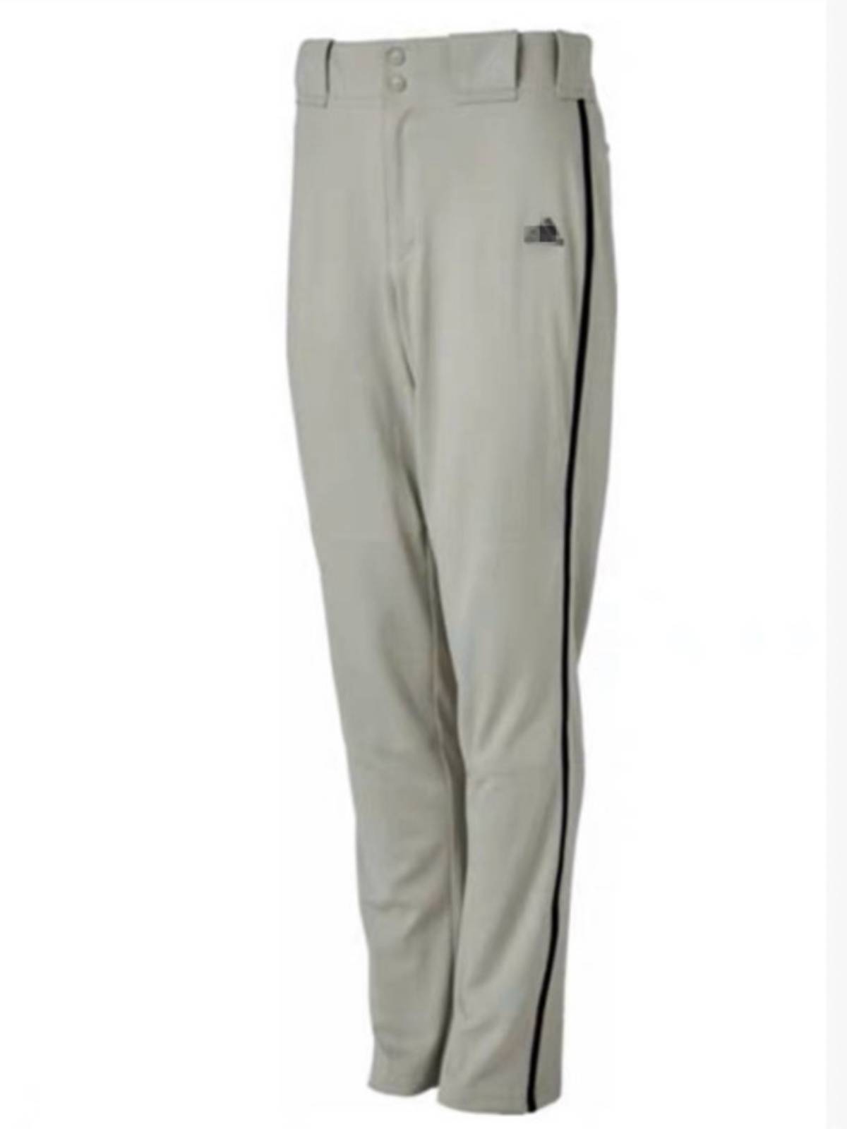 American baseball pants baseball pants professional straight trousers white gray striped adult children and adolescents