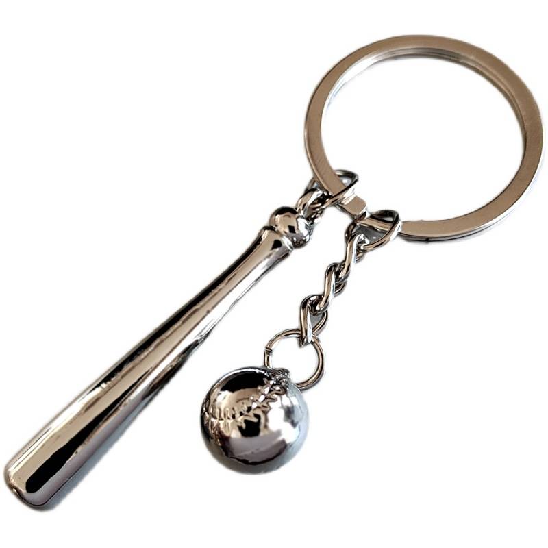 Baseball Club Ball Balls Key Buckle Metal Chain Series Zinc Alloy Small Gift Student Team Tag Customization
