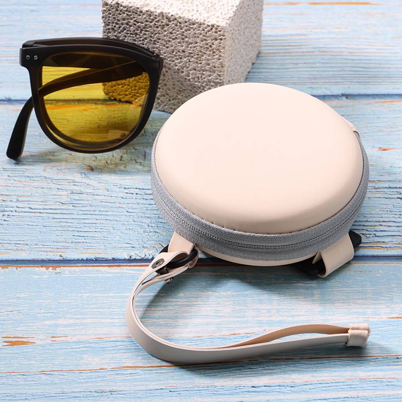 Folding glasses box Female banana under the same high -quality portable storage bag round zipper sunglasses sunglasses bag