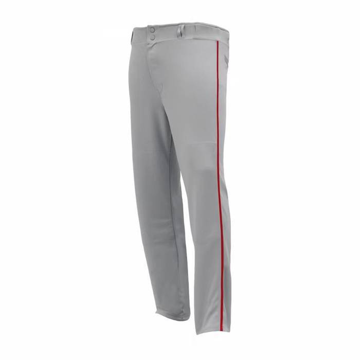 Gray pants red edge