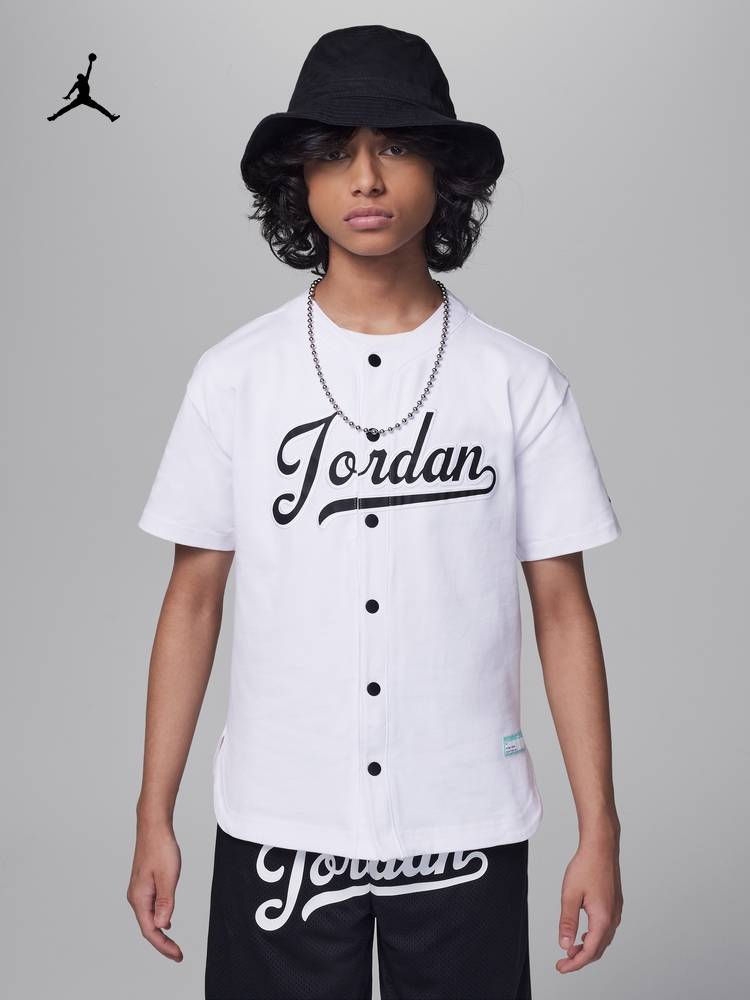 Jordan official Nike Jordan Boy Boy Baseball Baseball Baseball Baseball Sports Cotton Cotton HM4747
