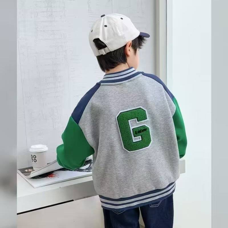 Children's clothing boys jacket spring and autumn children's autumn costume new baseball uniforms in the big children in the big children in the big children