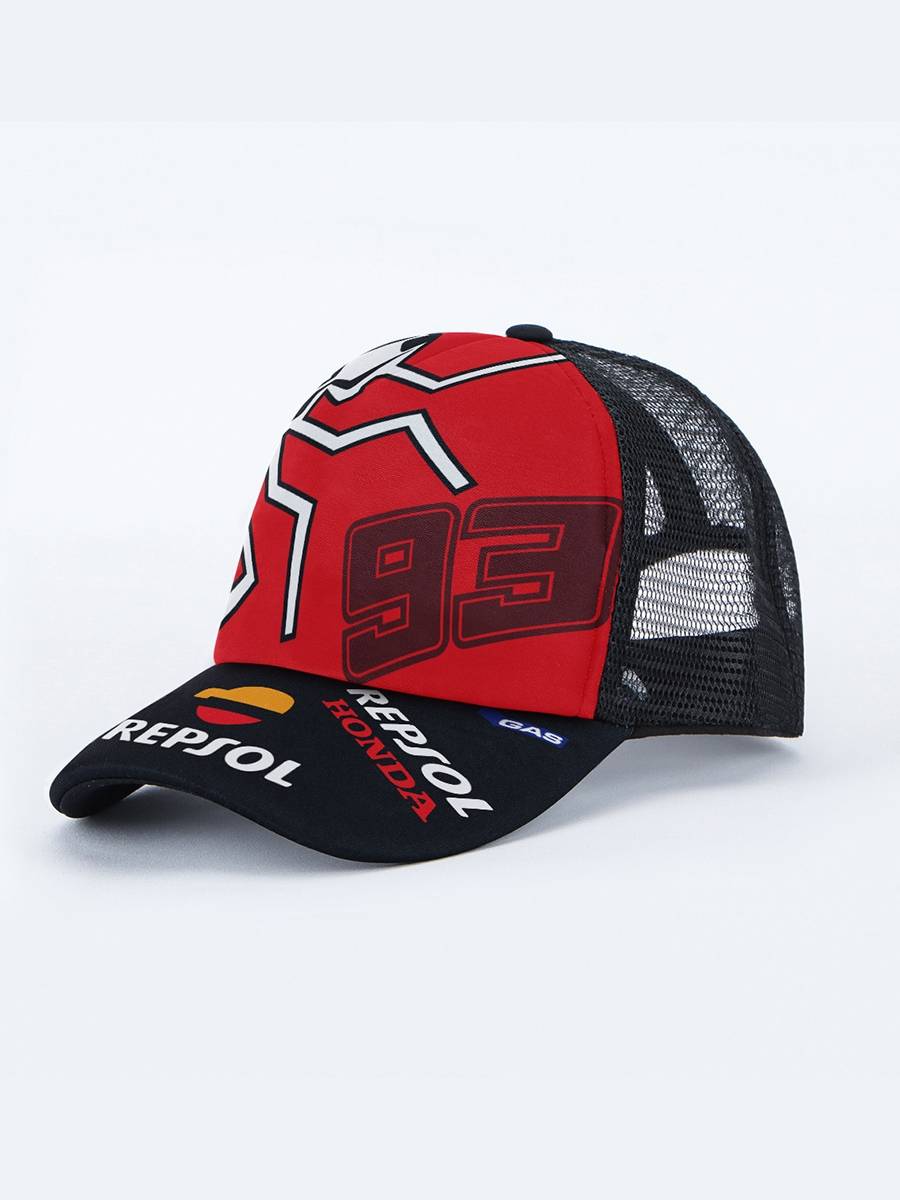 Tide brand KTM Red Bull 93 Baseball Hat Internet Cometer Ghost Claw Off -Road Motorcycle Flat Motkee Duck Hat F1 Locomotive Hat