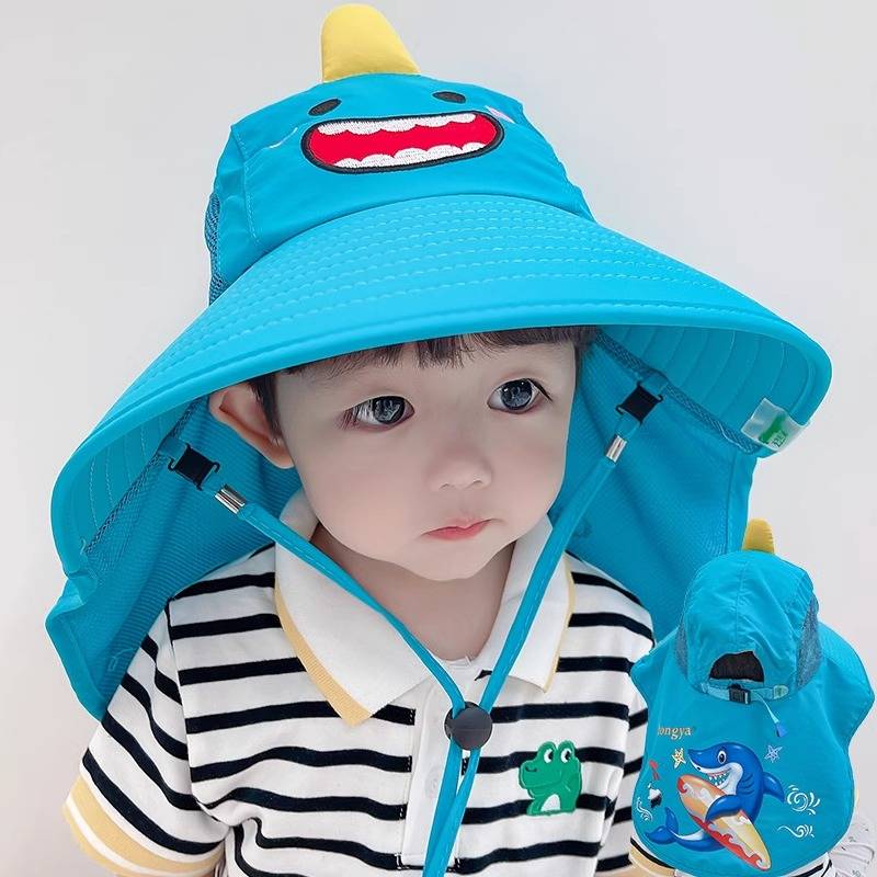Little shark+whistle [Light on the back] -Nende all-in-the-package edge-reinforcement fireproof buckle