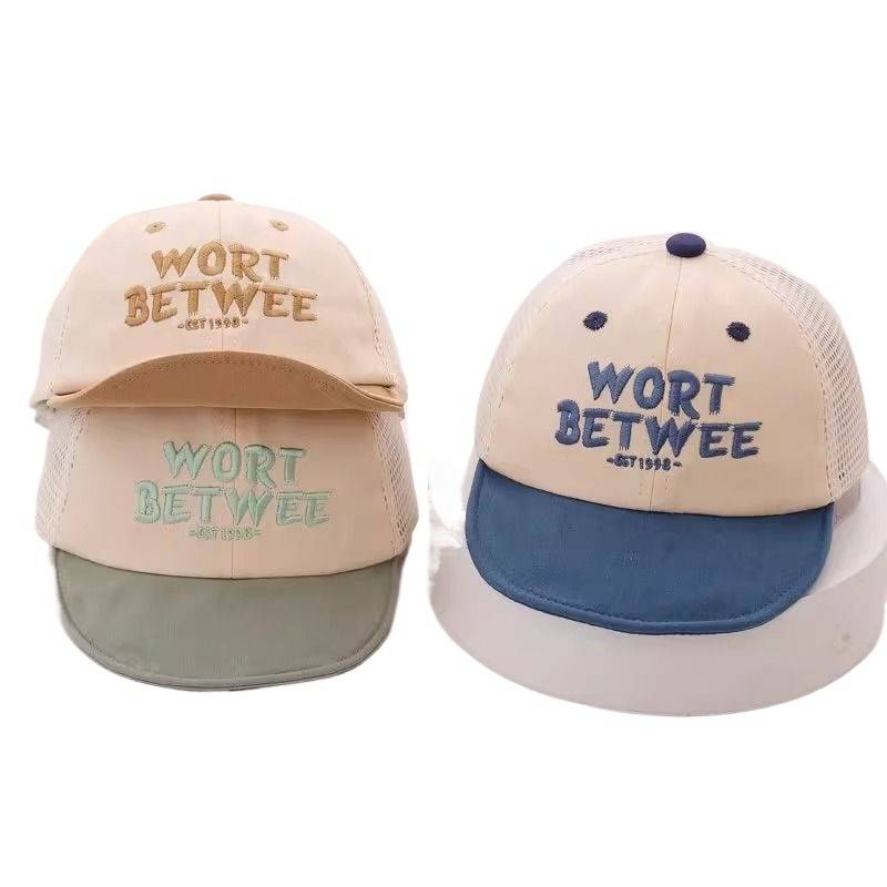 Infant Spring and Summer Springwar Eyes Breathe Belly Duck Tongue Hat Male Baby Baby Fresh Soft Eaves Baseball Globe Sunscreen