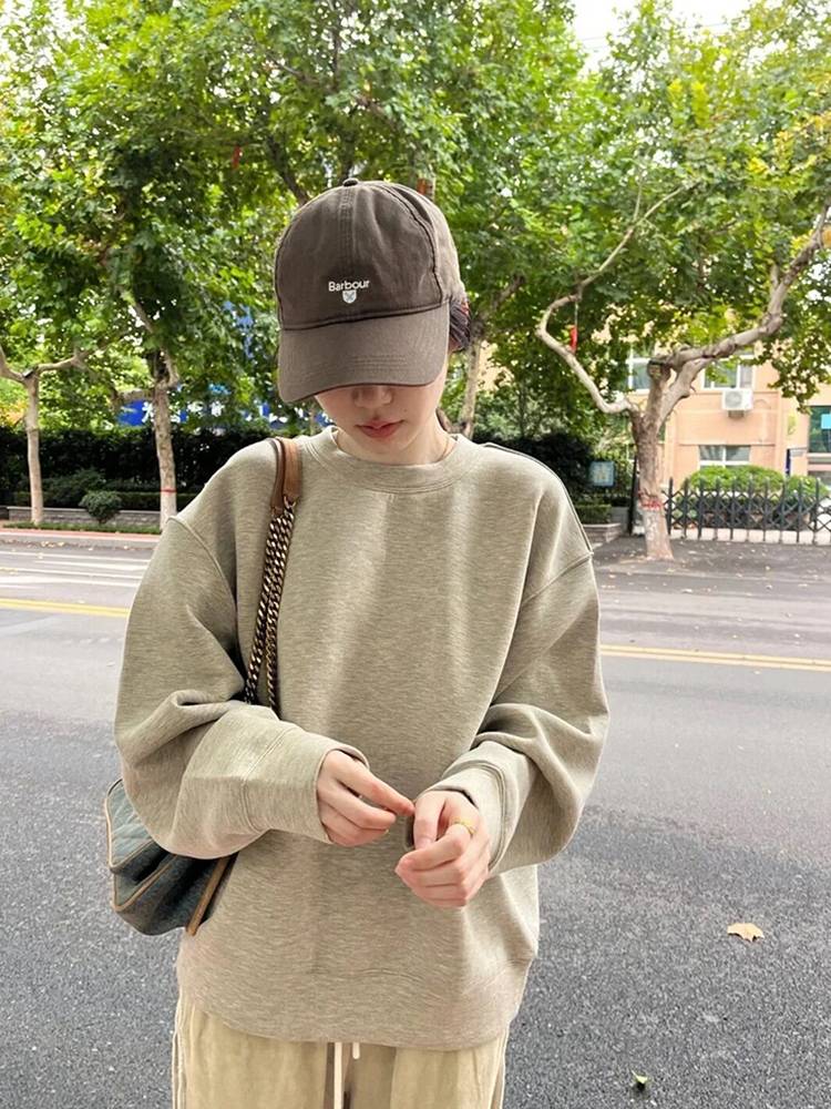 Hat girl summer peaked cap soft top sports versatile olive color curve baseball cap Male couple in the same model