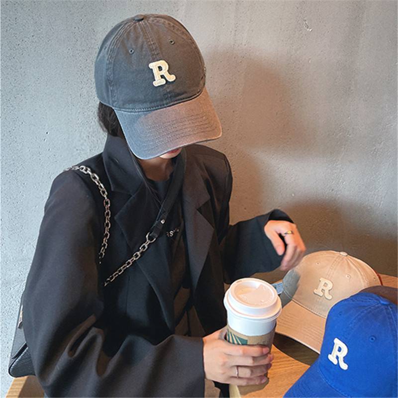 [Gray] [R standard-embroidery print & big head circumference] adjustable
