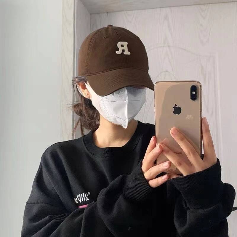 [Coffee color] [R standard-embroidery print & big head circumference] adjustable