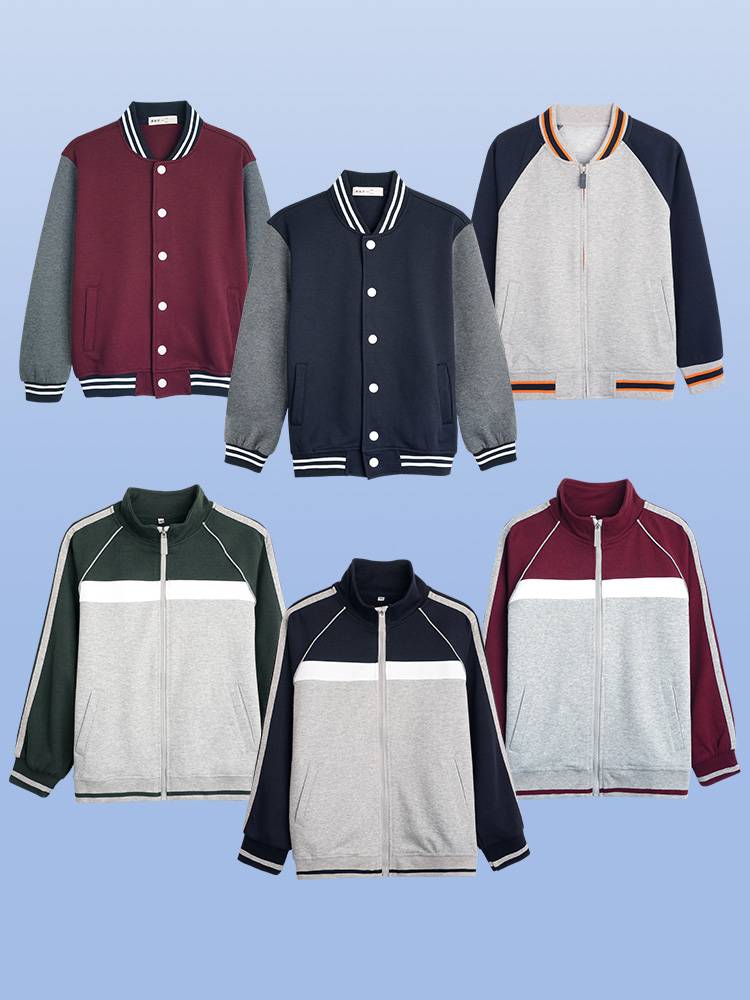School uniform set Primary school students Spring and Autumn British Baseball College style sportswear Peking University Peiwen school uniform middle school students