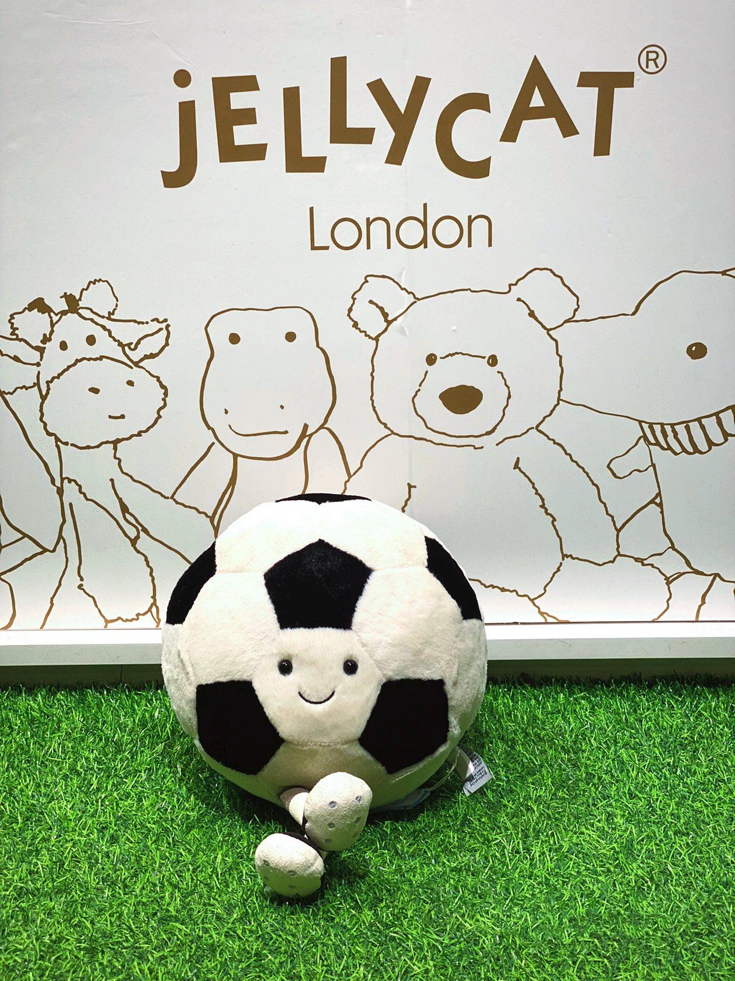 British Jellycat sports series baseball tennis golf basketball football football football plush toy doll