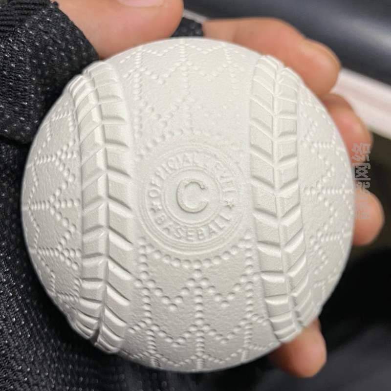 Rubber ball hollow use ball soft training competition standard Japanese pattern baseball. New ball