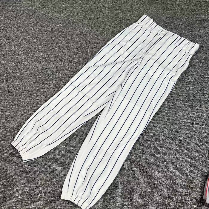 American striped white gray black strip red strip pants adult youth baseball pants fragmented ball pants