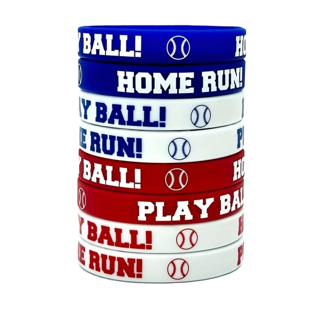 HOME RUN Baseball Bracelet Sports Silicone Wiring Botes Play Ball Club Theme Party Activity Gifts