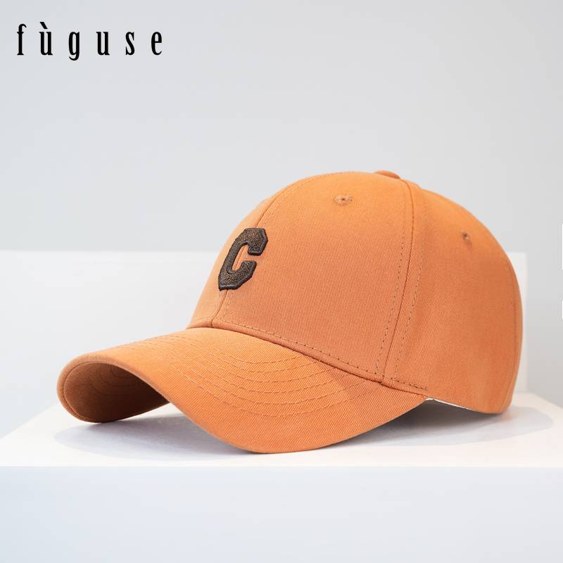 2024 spring and summer new product versatile embroidered C letters hard -top baseball hat men and women ins, leisure sunshade duck tongue cap