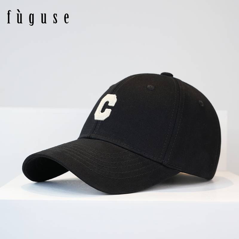 2024 spring and summer new product versatile embroidered C letters hard -top baseball hat men and women ins, leisure sunshade duck tongue cap