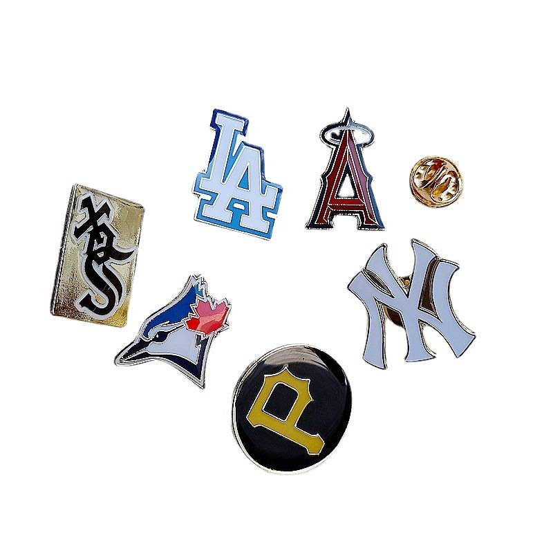 Baseball League Chicago White Sox Team Pittsburgh Pirate Team New York Family Los Angeles Dodge Team Metal Badge