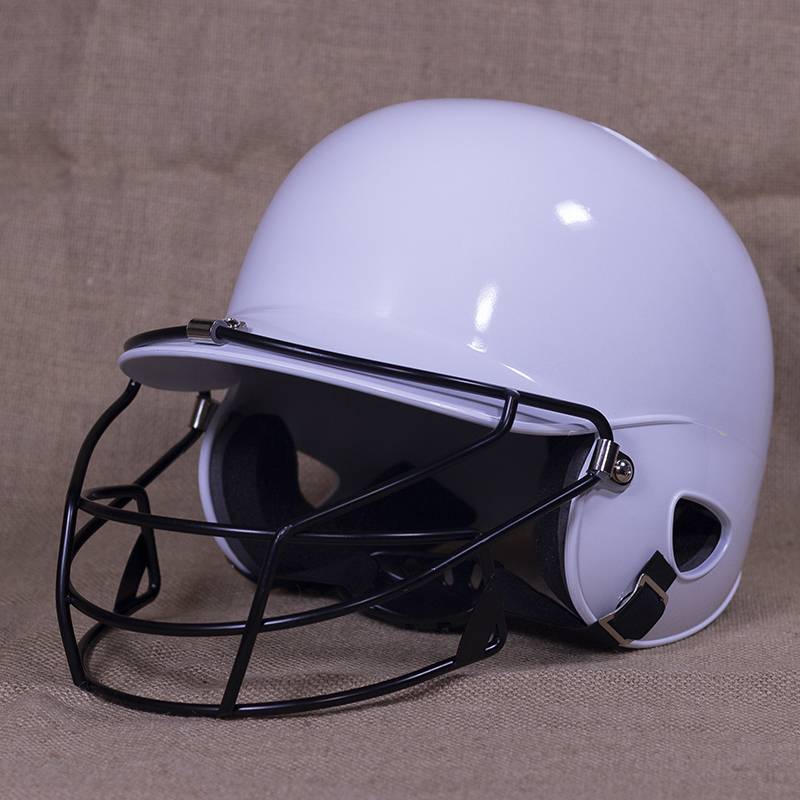 Baseball strike the helmet helmeting ball catcher protection gear protection head protection baseball baseball children's adult white protection