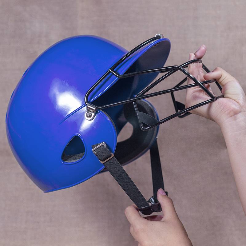 Baseball strike the helmet helmeting ball catcher protection gear protection head protection baseball baseball children's adult white protection