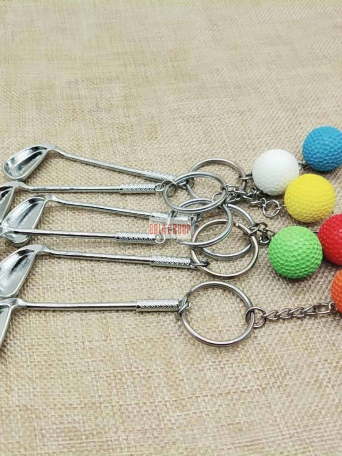 Ball key chain baseball tennis golf commemorative cross -border personality customized commemorative keychain