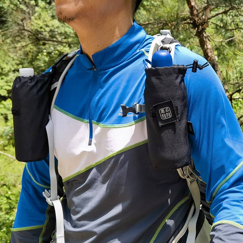 31 grams of pure black shoulder strap pumpkin road hiking backpack kettle case water bottle set shoulder bag