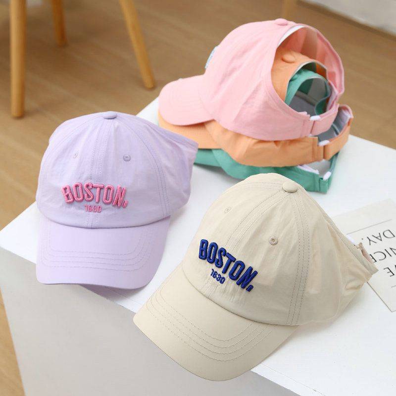 Children's fast -drying baseball cap girl sun hat summer sunscreen hats spring and autumn baby peaked cap