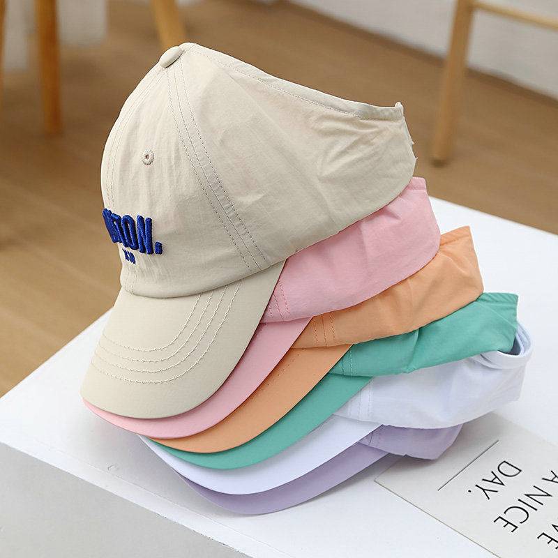 Children's fast -drying baseball cap girl sun hat summer sunscreen hats spring and autumn baby peaked cap