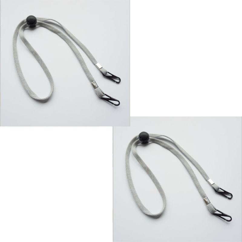 Two gray round buckle [with elasticity, more comfortable]