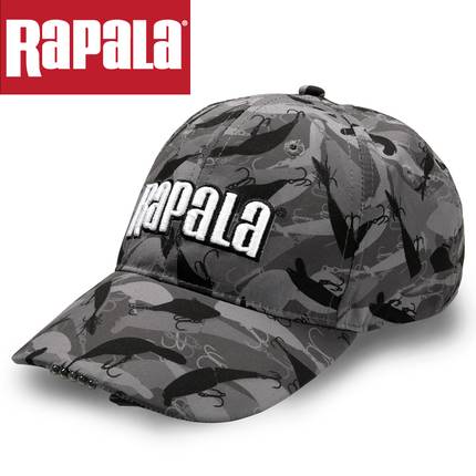 RAPALA Leberle Finland imported night fishing with LED lights baseball sunshade fishing fisherman duck tongue net hat