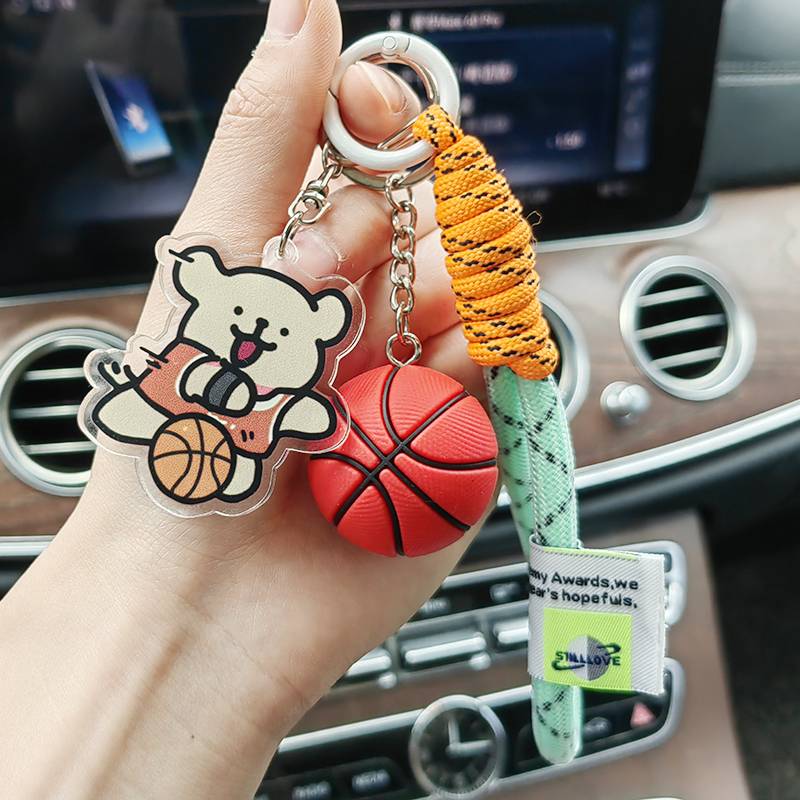 Sports dog basketball+glue basketball+light blue net yarn