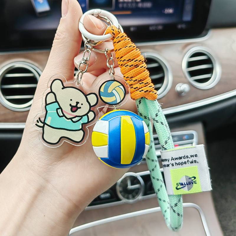 Sports dog volleyball+volleyball+light blue net yarn