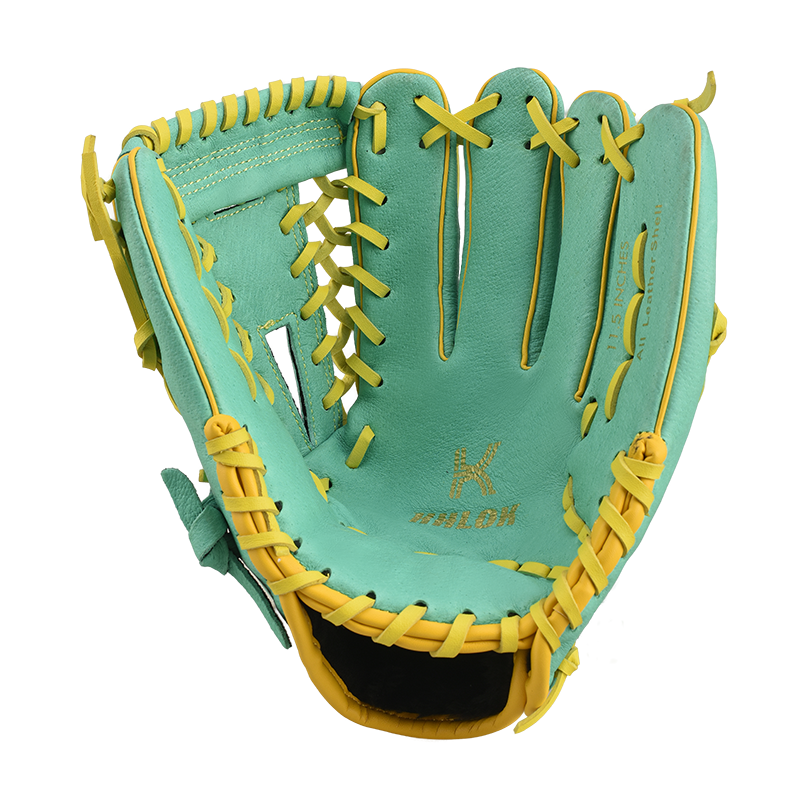 Baseball gloves adult children's baseball inside and outside wild leather pitcher youth training school soft and hard equipment