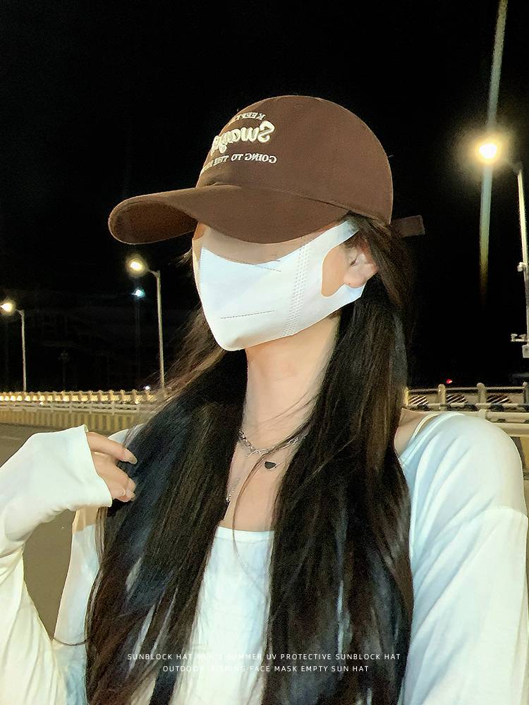 Big head enclosure baseball cap female Korean version versatile face face shading hat man increases the wide eaves and the face of the peak hat