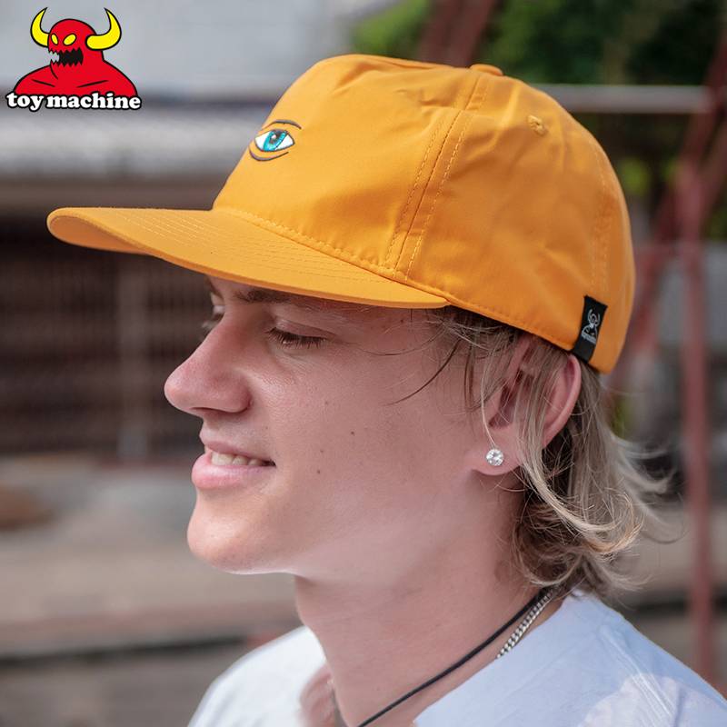 55 skateboard shop TOY MACHINE Hat Men's Women and Women Candie Hip Hop Hop Sports Muslie Black Hat Genuine