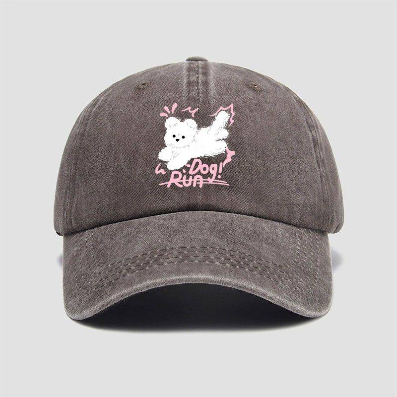 Chao brand fun puppy American baseball hat retro fascinating men and women cute shade washing as old hat thin