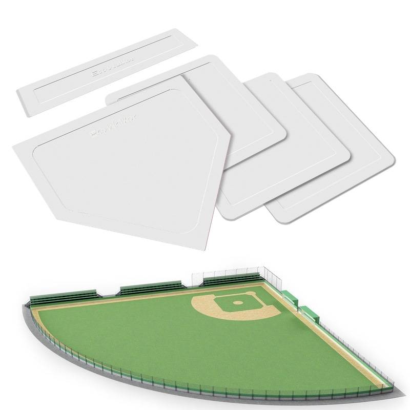 TPE baseball training base pad simple base pack waterproof base pad anti -skiing bag base board pitcher board thickened 5 -piece set