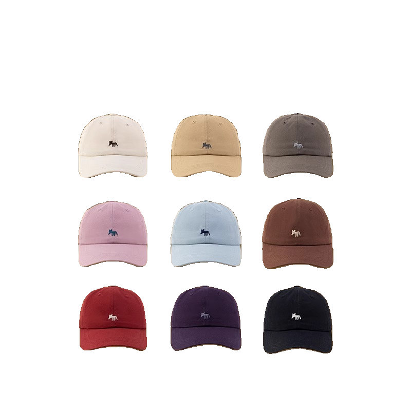 Cute little fox baseball cap 2024 Summer new men and women embroidered wild casual fashion face duckling cap