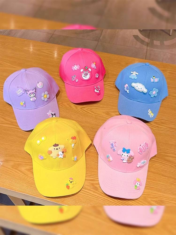 Children's baseball cap cute cartoon sunscreen duck tongue hat male girl girl children's summer breathable sunshade 2024 new hat