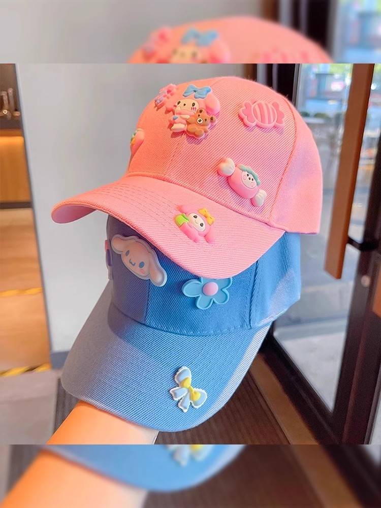 Children's baseball cap cute cartoon sunscreen duck tongue hat male girl girl children's summer breathable sunshade 2024 new hat