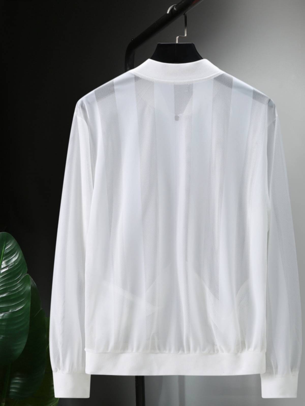 Fatty big size men's sunscreen jacket plus fat special size loose net eye breathable baseball collar skin trench coat