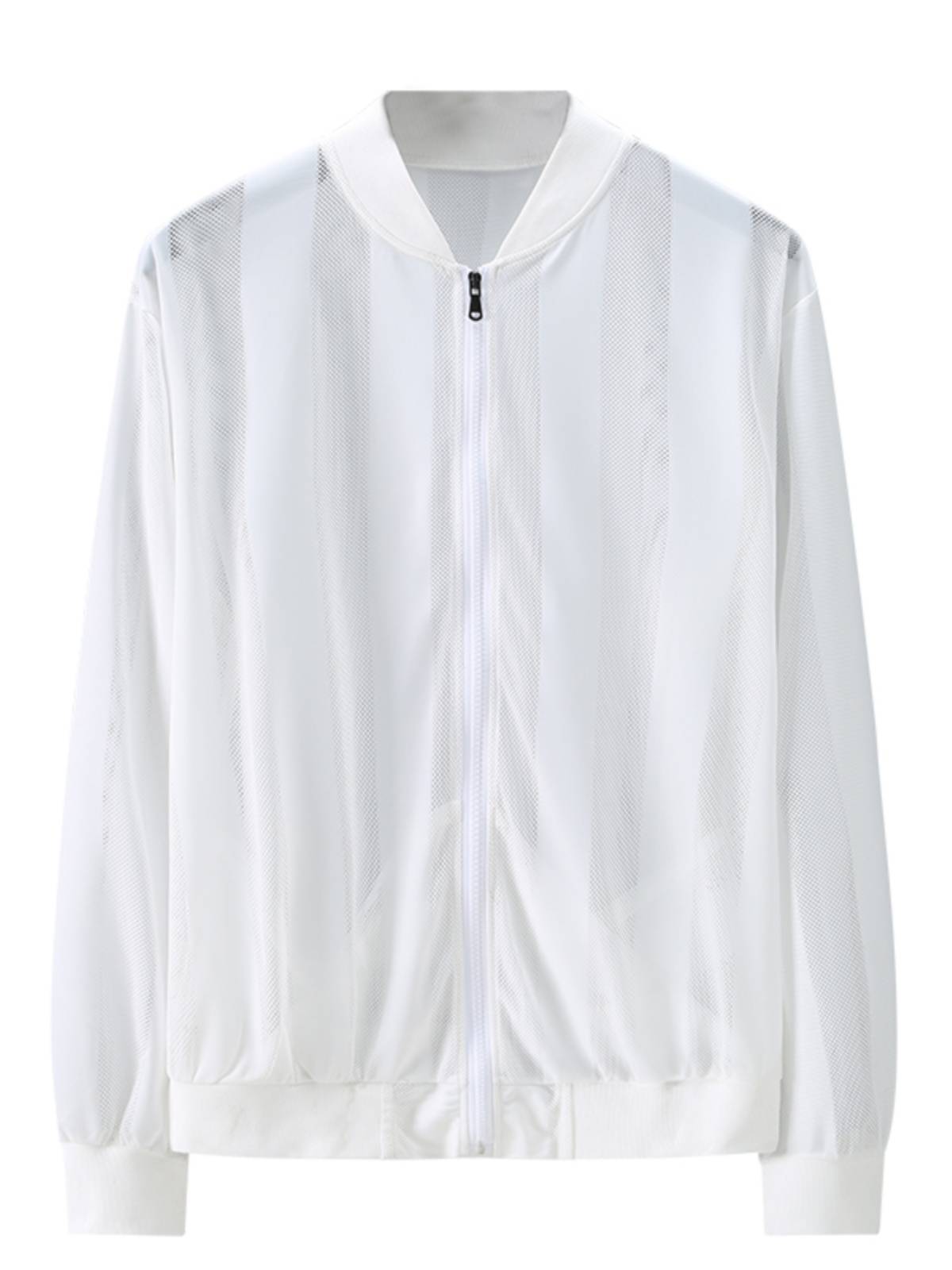 Fatty big size men's sunscreen jacket plus fat special size loose net eye breathable baseball collar skin trench coat