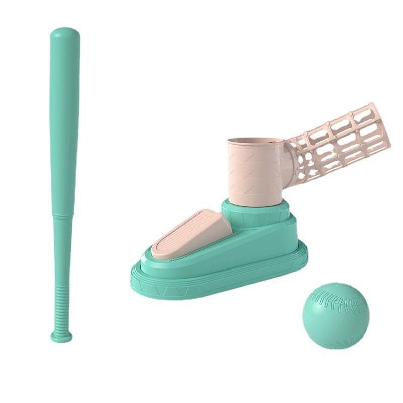 Baseball single training device Children's outdoor body sensor ball toy fun foot -stepping automatic ejection baseball stick